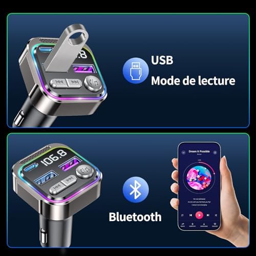 Vue 5 de Gizmovine Transmetteur Fm Bluetooth