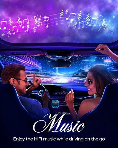 Vue 2 de Lencent Bluetooth Voiture Transmetteur