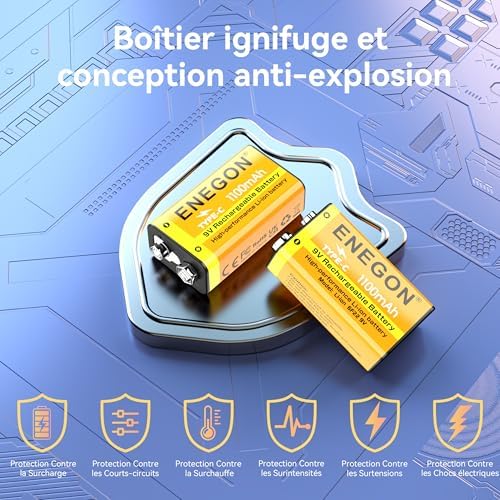 Vue 5 de Enegon Lot De Batteries