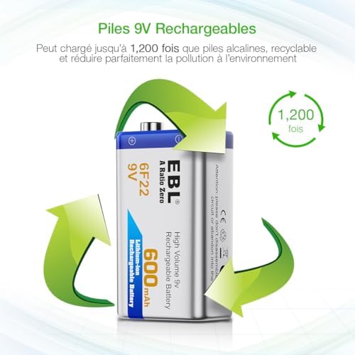 Vue 5 de Ebl Piles Rechargeables