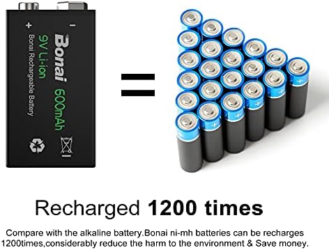 Vue 3 de Bonai Pcs Piles Rechargeables