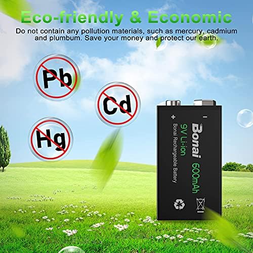 Vue 5 de Bonai Pcs Piles Rechargeables
