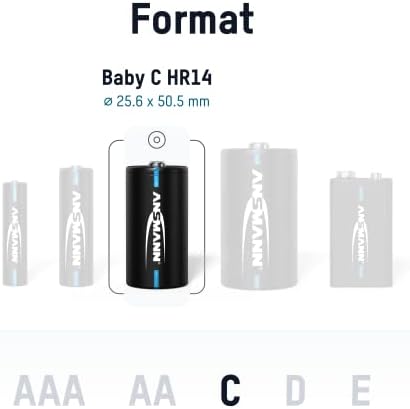 Vue 2 de Ansmann Piles Rechargeables Nimh