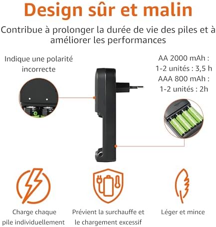 Vue 3 de Amazon Basics Nimh Rechargeables