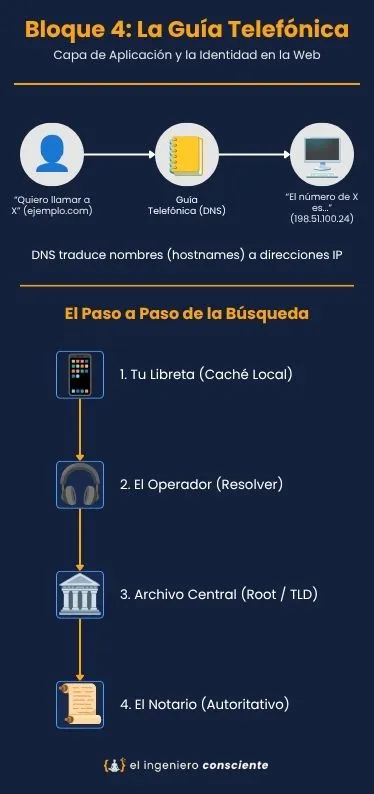 Infografía con conceptos del Bloque 4