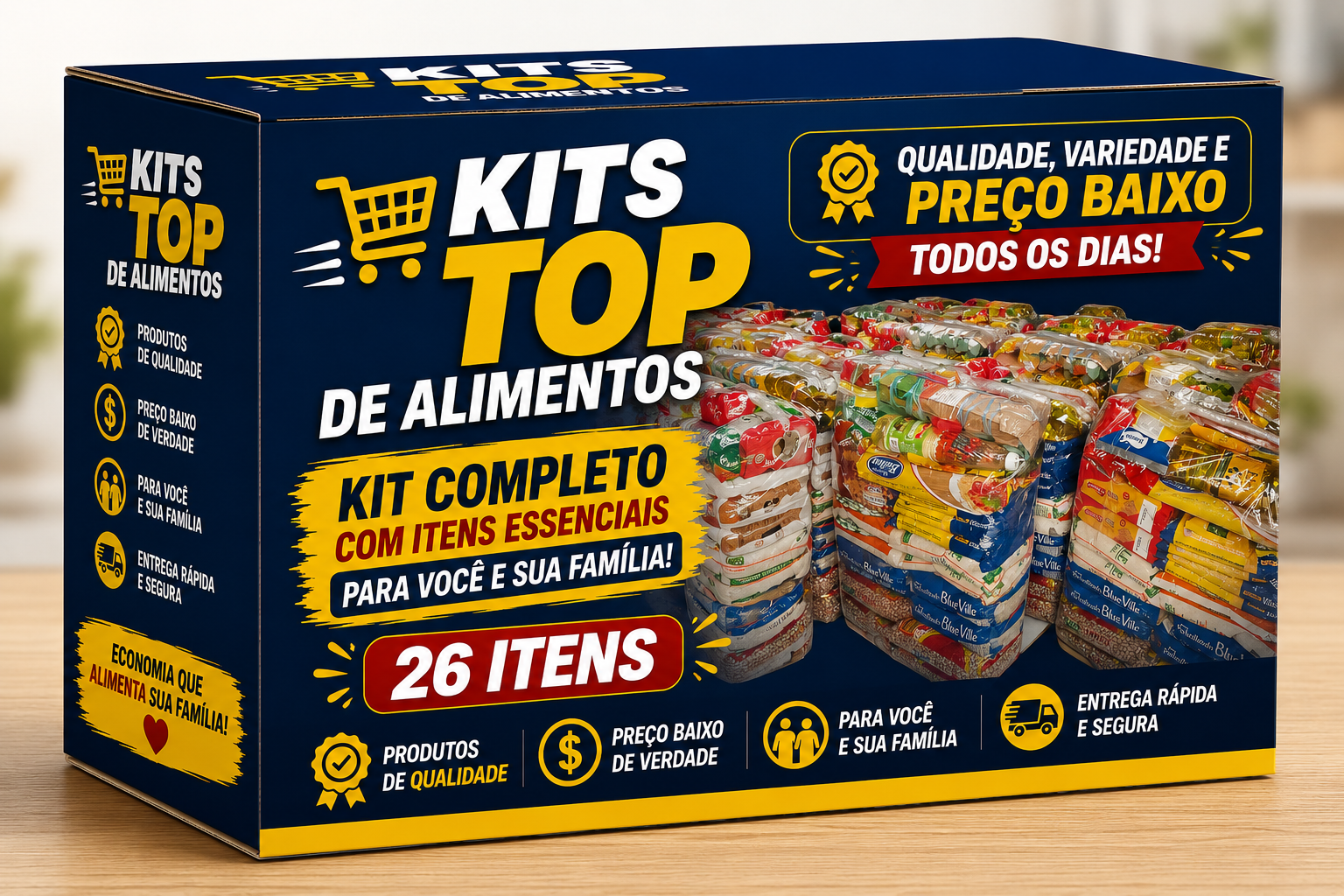 Kit top de alimentos família 