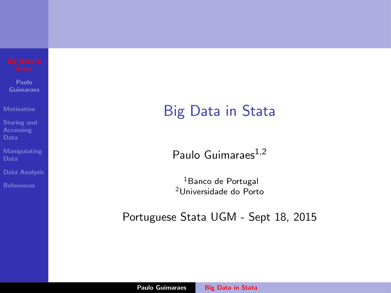 Big Data in Stata dữ liệu lớn trong Stata