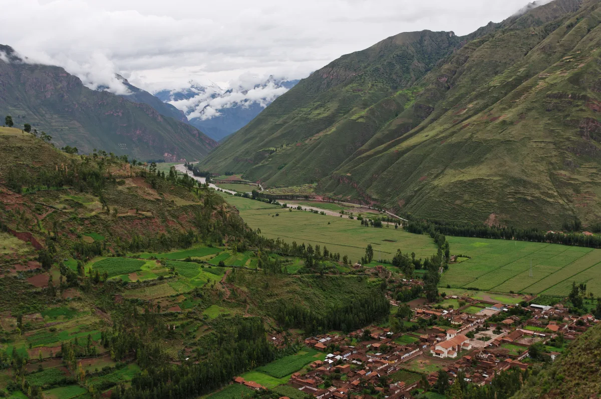 The Sacred Valley and Urubamba River below the Andes, Peru luxury itinerary