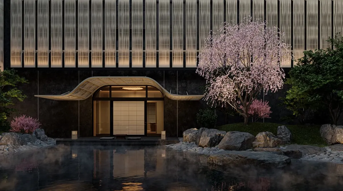 Capella Kyoto luxury hotel Japan Miyagawacho district Kengo Kuma