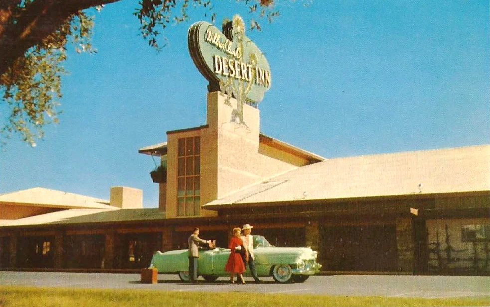 Wilbur Clark's Desert Inn in 1956, the Las Vegas resort Howard Hughes later bought