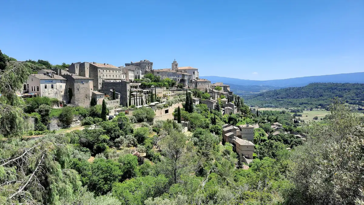 The hilltop village of Gordes in the Luberon, Provence, a base for lavender season