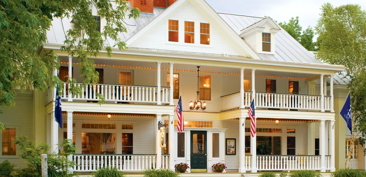 The Pitcher Inn in Warren, Vermont, a Relais and Chateaux inn in the Mad River Valley for fall foliage