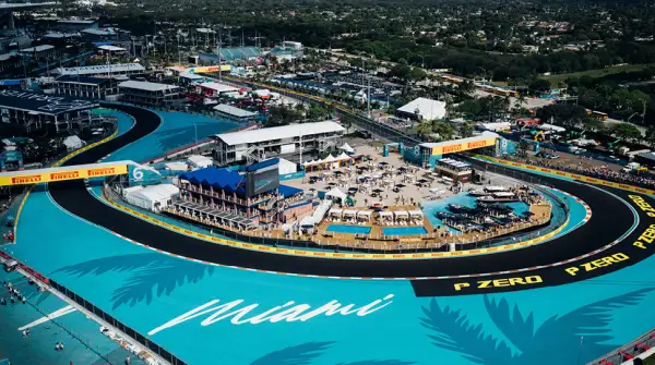 Formula 1 race car on track during Miami Grand Prix weekend 2026