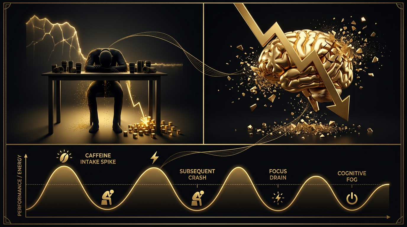 Coffee crashes, energy drink spikes, inconsistent focus, and afternoon performance drops