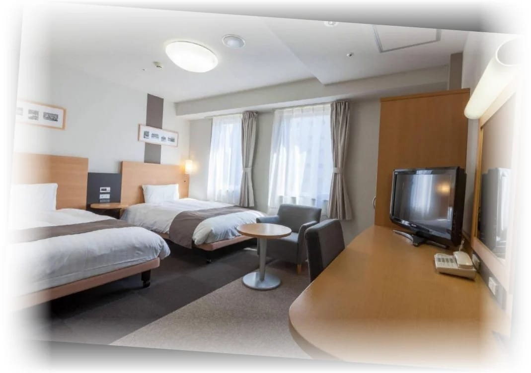 컴포트_호텔_히로시마_오테마치_룸_(싱글베드_2개,_금연)_-_객실