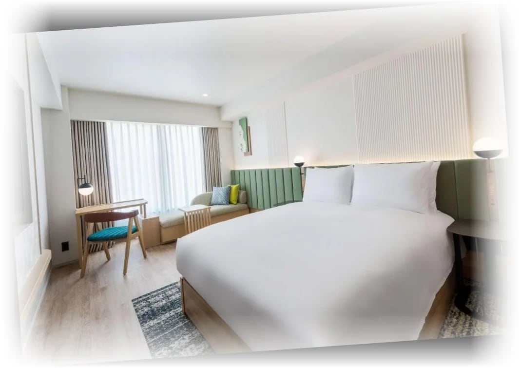 힐튼_가든_인_교토_시조_카라스마_퀸_패밀리룸_-_침대