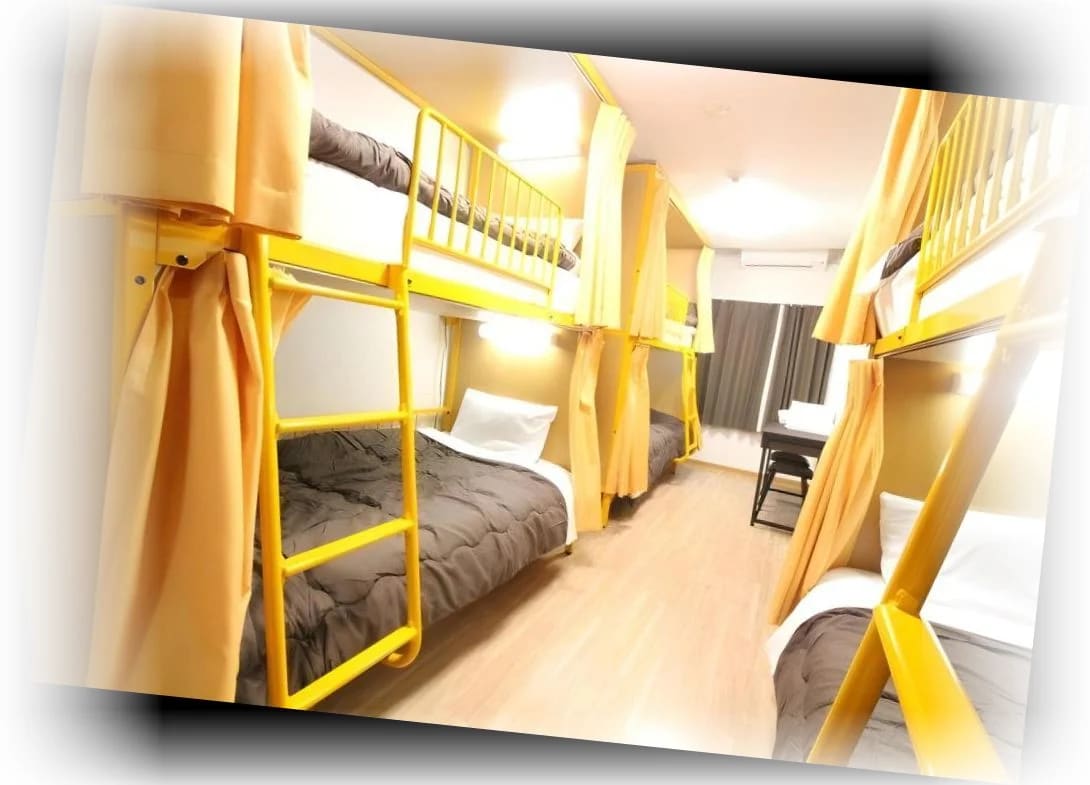 사쿠라_호텔_하타가야_패밀리_6베드룸_-_침대