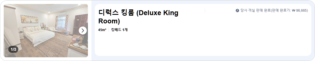 디럭스 킹룸 (Deluxe King Room)