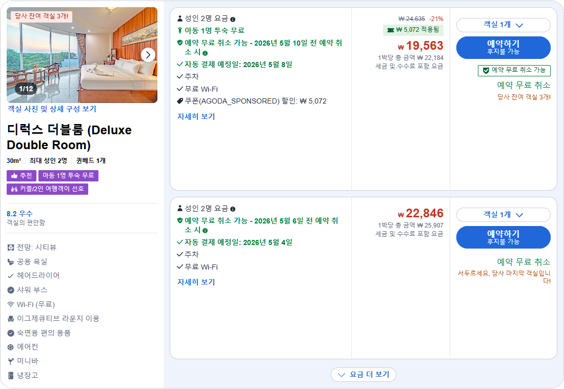 디럭스 더블룸 (Deluxe Double Room)