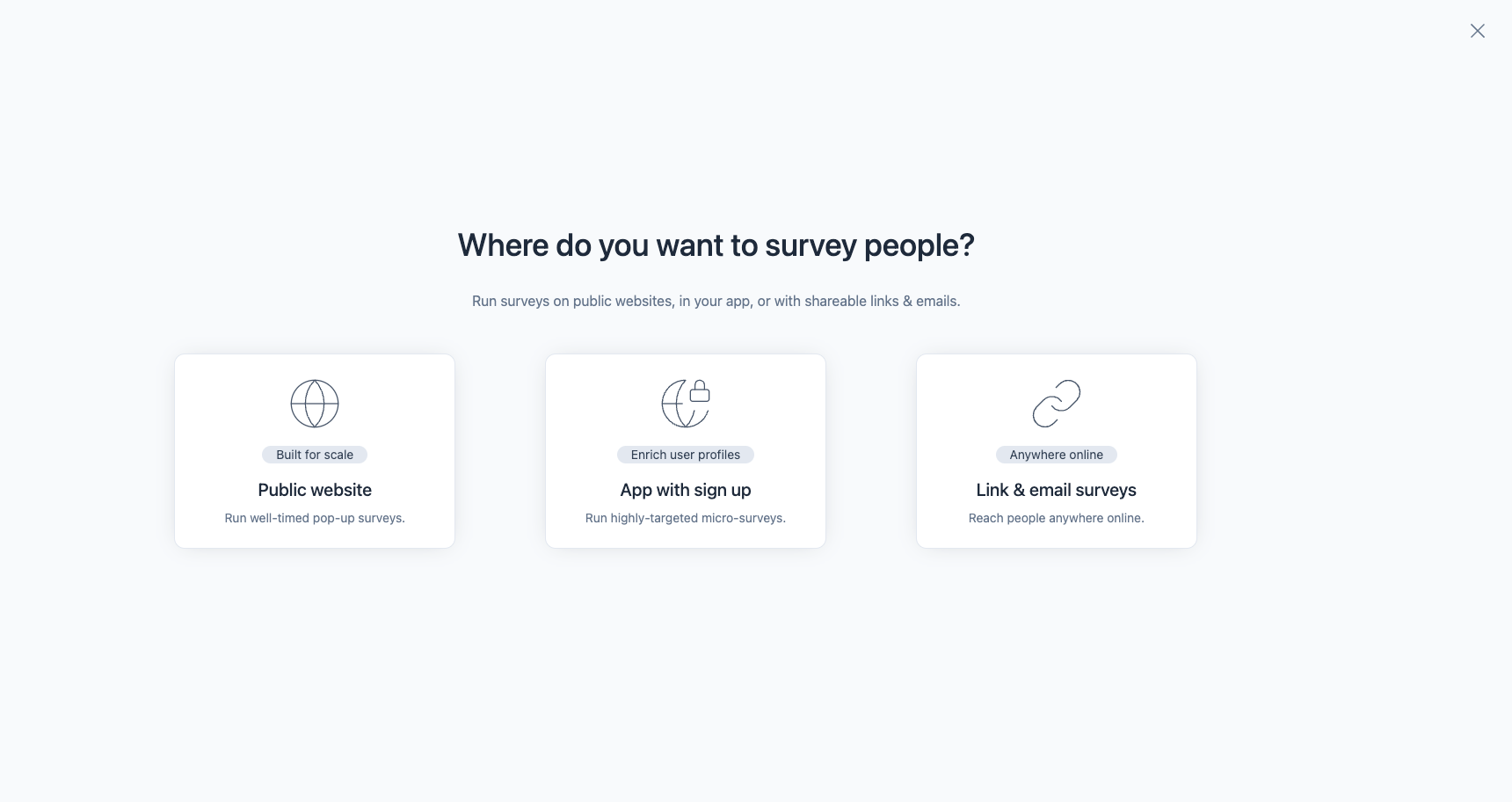 three options