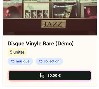 Capture d'écran étape 1 : Préparez votre stock