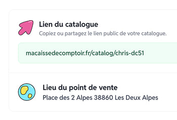 Capture d'écran étape 2 : Partagez un lien