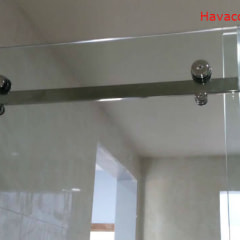 Cửa kính lùa với bánh xe 10x30