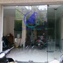 Báo giá cửa kính lùa xếp gấp - Cửa kính cường lực trượt xếp gấp