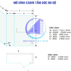 Cabin nhà tắm sử dụng cửa kính mở quay - Cửa kính cường lực nhà tắm - Cabin vách kính phòng tắm