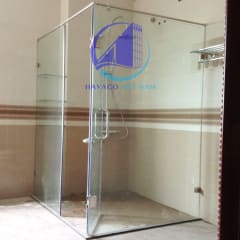 Vách kính phòng tắm nhỏ an toàn, tiện lợi - Cửa kính cường lực nhà tắm - Cabin vách kính phòng tắm