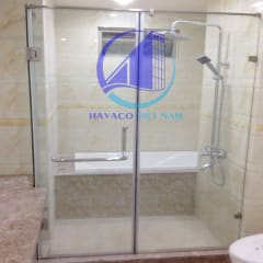 Vách kính phòng tắm nhỏ an toàn, tiện lợi - Cửa kính cường lực nhà tắm - Cabin vách kính phòng tắm