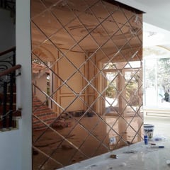 Những kiểu dáng ghép gương trang trí nghệ thuật thông dụng nhất hiện nay - Báo giá gương ốp treo tường trang trí nghệ thuật + Mẫu gương đẹp