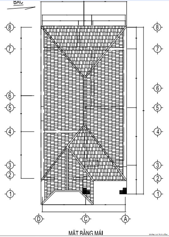 3. Bản vẽ nhà 2 tầng mái thái 80m2 - Dự trù kinh phí xây nhà hai tầng