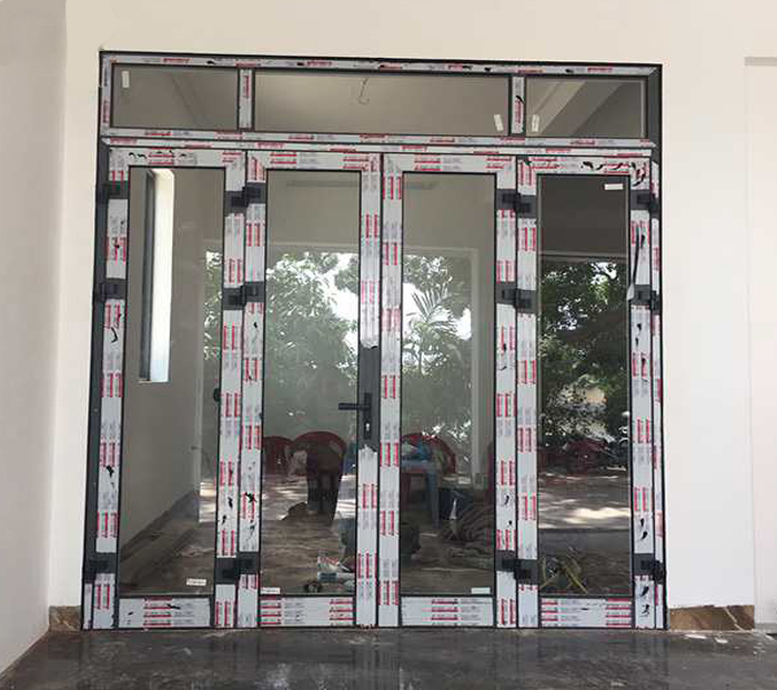 Mẫu cửa đi mở quay nhôm kính xingfa 4 cánh đẹp - 10+ Mẫu cửa nhôm xingfa 4 cánh đẹp, hiện đại bậc nhất 2023