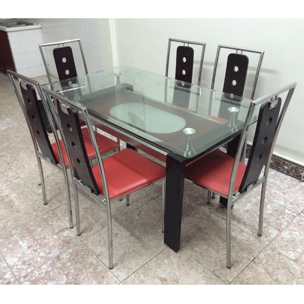 Bàn ăn kính cường lực chân inox giá bao nhiêu? - Có nên dùng bàn ăn mặt kính chân inox hay không?