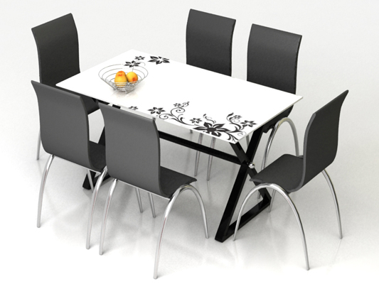 Bàn ăn kính cường lực chân inox giá bao nhiêu? - Có nên dùng bàn ăn mặt kính chân inox hay không?