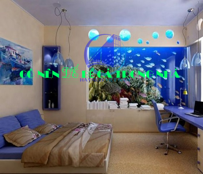 Quan niệm về việc xây bể cả trong phòng ngủ - Có nên để hồ cá trong phòng ngủ
