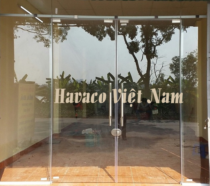 Mẫu cửa lùa kính cường lực - Phụ kiện cửa kính lùa treo