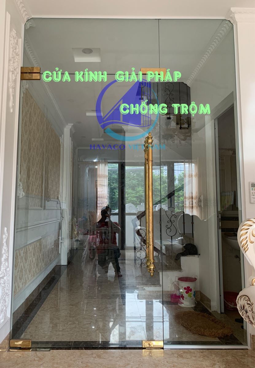 Khả năng chống trộm của cửa kính cường lực - Giải pháp chống trộm cho cửa kính
