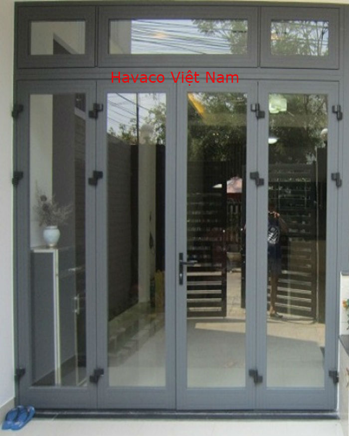 Cửa nhôm Xingfa màu ghi xám
