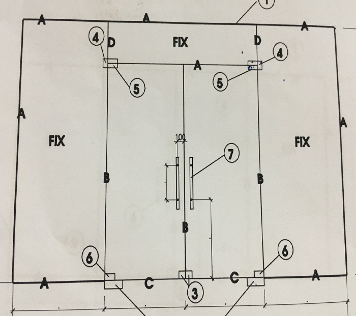 Bộ cửa thủy lực 5 tấm - Cách đo kính cường lực cho cửa kính và cách trừ cửa