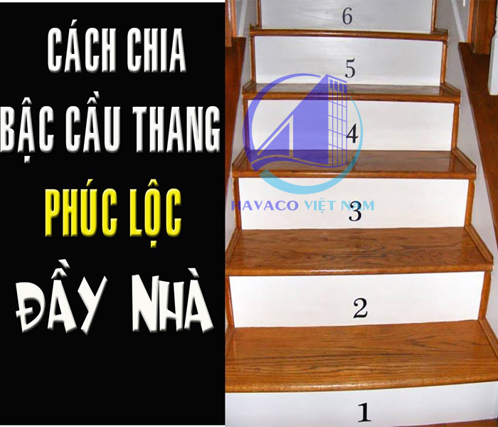Số bậc cầu thang nhà 2 tầng, 3 tầng - Công thức chia bậc cầu thang