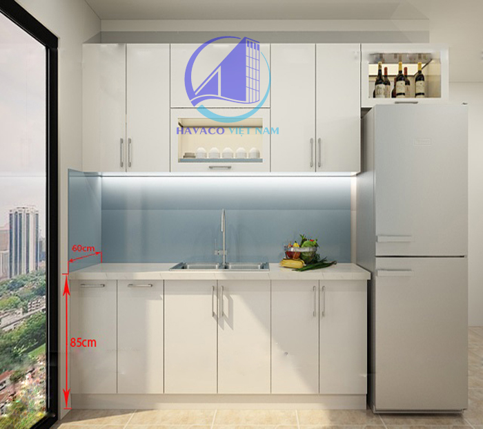 Chiều cao bàn bếp theo phong thủy hay còn gọi là chiều cao bệ bếp theo phong thủy - Nên thiết kế bàn bếp, ốp tường bếp cao bao nhiêu cho phù hợp