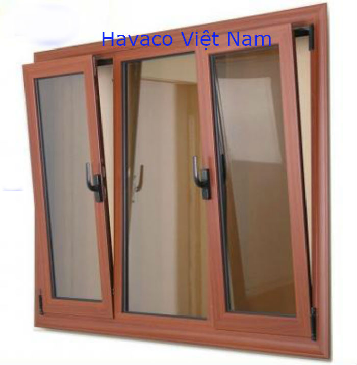 Cửa sổ mở lật giả gỗ