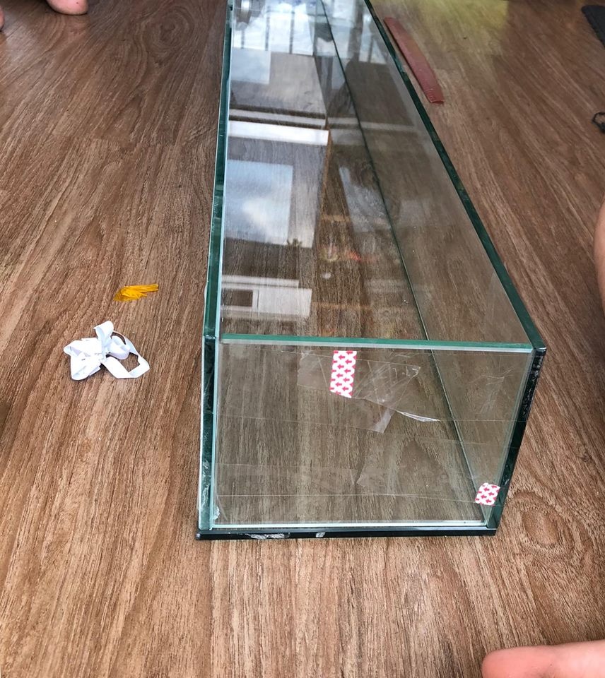 Bước 2: Ghép mặt cạnh kính - Cách làm bể cá bằng kính chưa bao giờ lại dễ như vậy