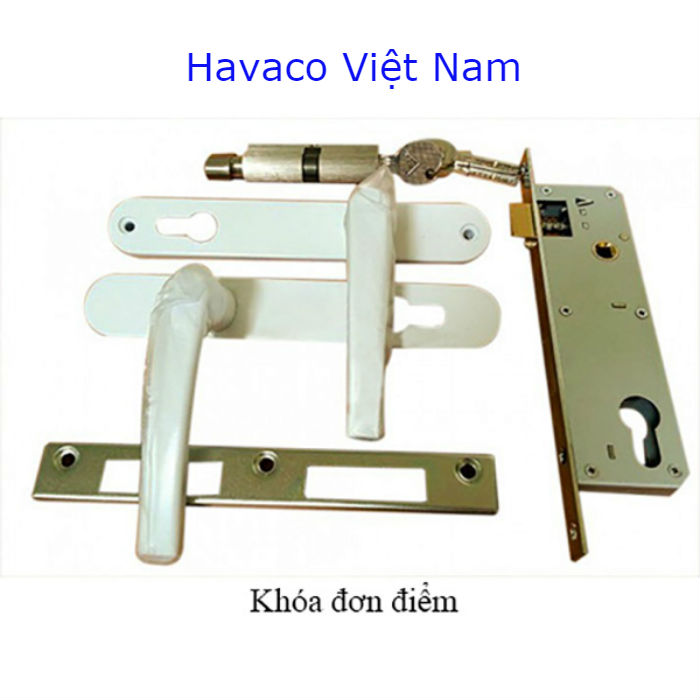 Tay nắm lắp cùng khóa đơn điểm