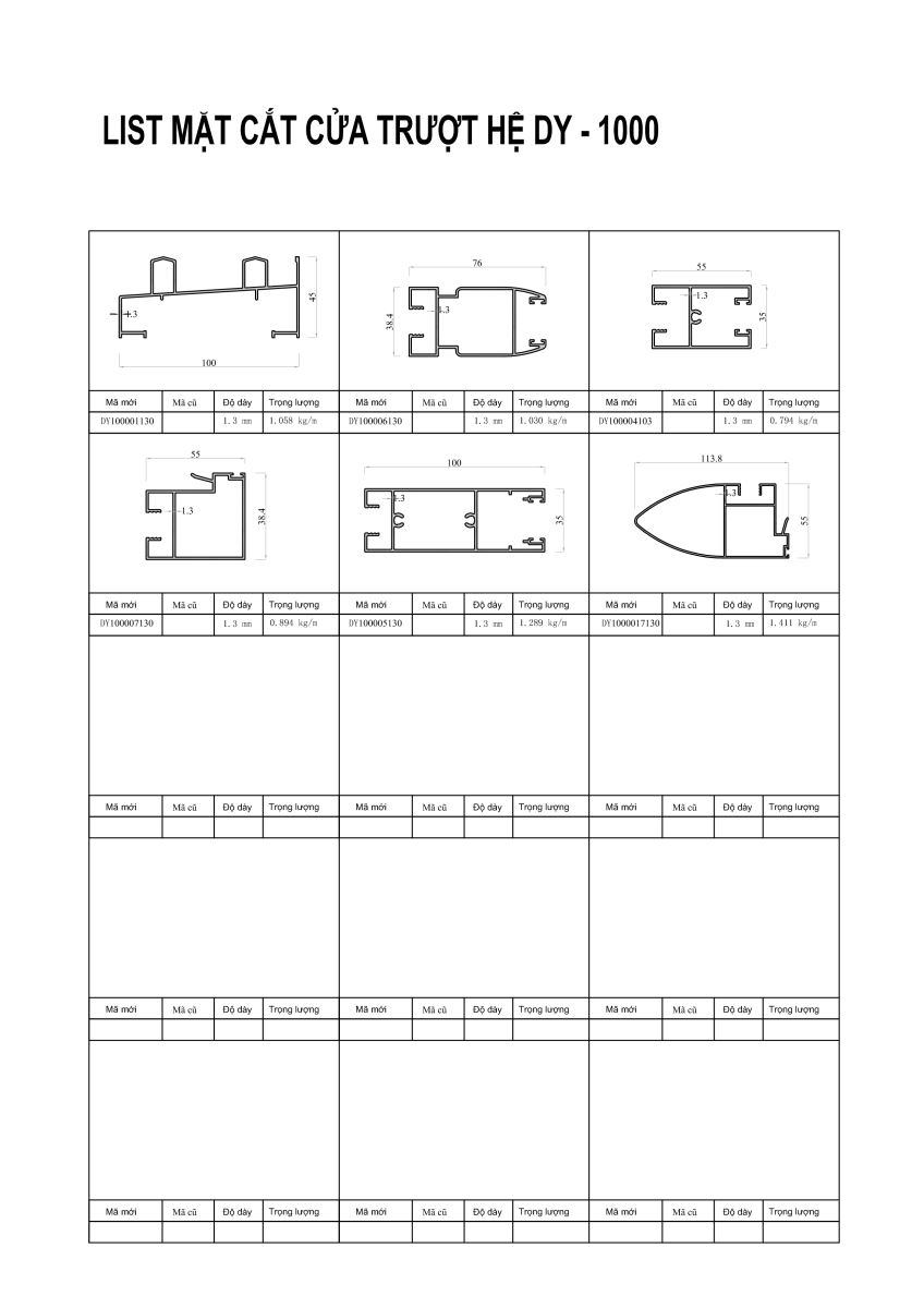 Cửa nhôm hệ 1000 là gì - Nhôm hệ 1000 dày bao nhiêu - Cửa nhôm hệ 1000 là gì