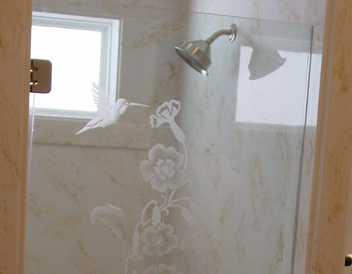 Kính phun cát nghệ thuật, hoa văn - Kính mờ phun cát hoa văn nghệ thuật đẹp tinh tế