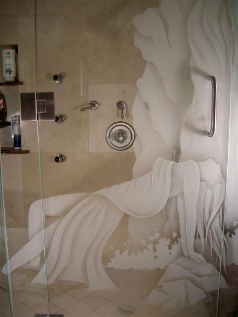 Kính phun cát nghệ thuật, hoa văn - Kính mờ phun cát hoa văn nghệ thuật đẹp tinh tế