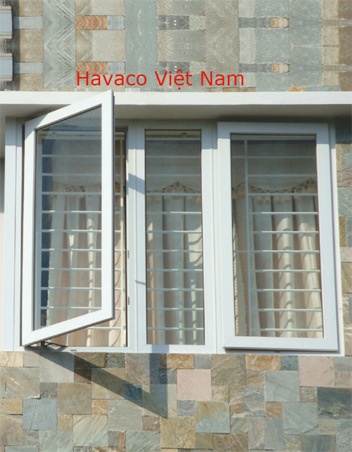 Cửa sổ nhựa lõi thép mở quay